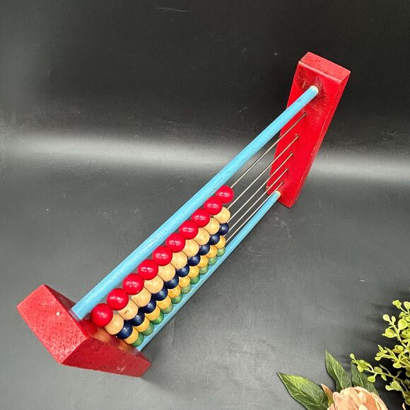 Vintage Wooden Abacus 12” - Picture 4 of 5
